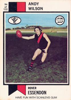 1974 Scanlens VFL #94 Andy Wilson Front